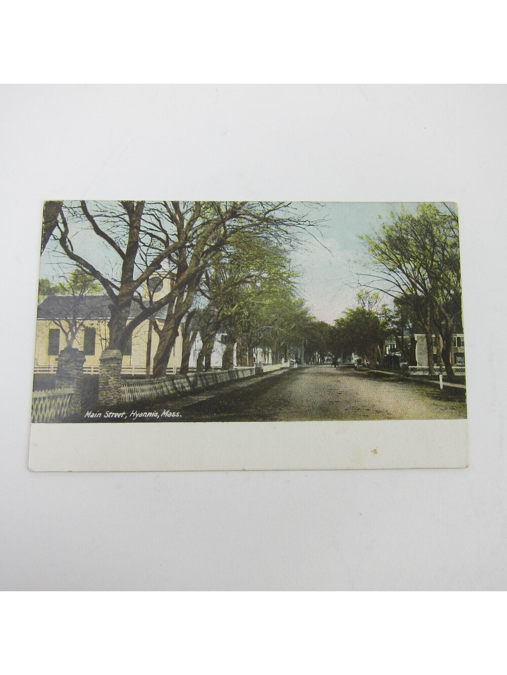 Postcard Hyannis Massachusetts Main Street Antique Unposted RARE